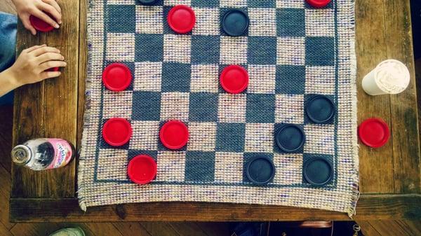 Giant Checkers and Hot Chocolate