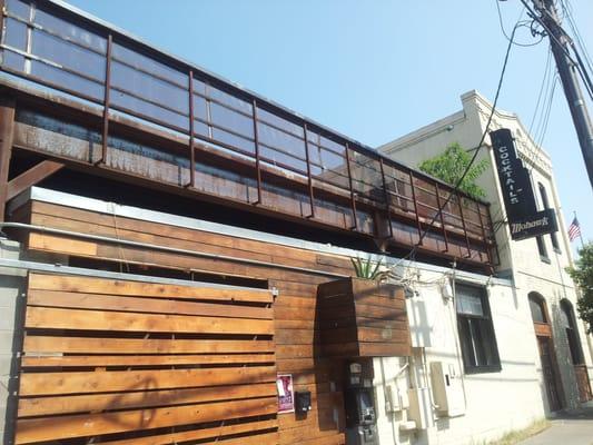 Structural Steel Erection? We do it. Here is the deck at the Mohawk Bar on Red River and 7th in Austin TX. Call us! 512-835-1304