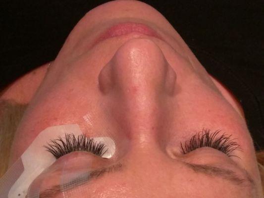 After full set Application- have custom Lashes the way you want them!!