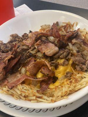 Cheesesteak Hashbrown bowl