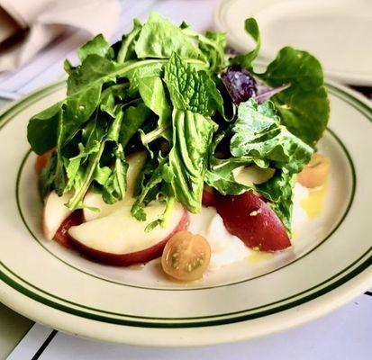 Salad with Fuji apple slices