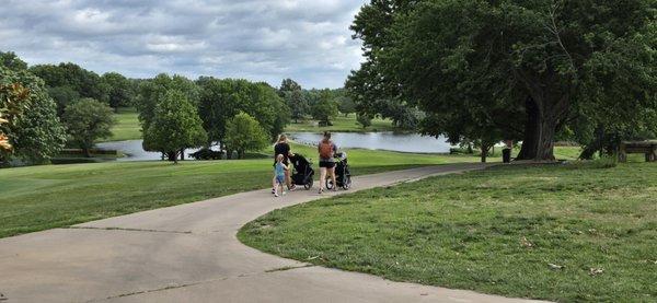 Cart paths are open to anyone for walking