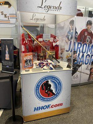 Hockey hall of fame exhibit