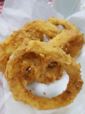 The bodacious onion rings - so tasty!