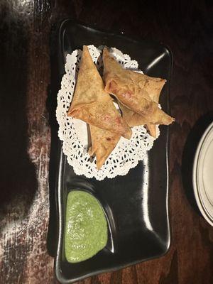 Curry samosas