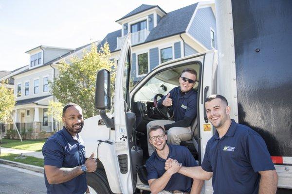 A morning crew shot of the best movers in Warminster, PA