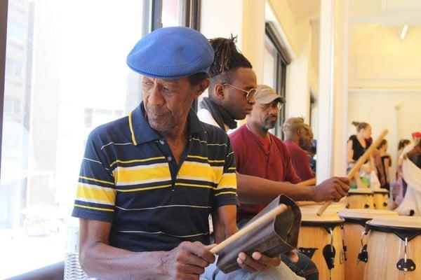 The Afro-Cuban dance legend - Juan de Dios, from Cuba - at Cumbe. Photo by Yevgeniy Skaradinsky.