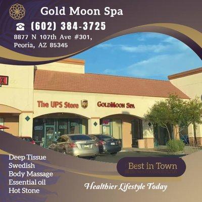 Gold Moon Spa
8877 N 107th Ave #301, Peoria, AZ 85345