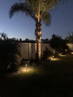 Landscape low volt lighting design and installation