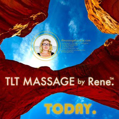 Make your appointment for TLT MASSAGE by Rene™. TODAY. Now in Myrtle Beach, SC; coming soon to Washington State.