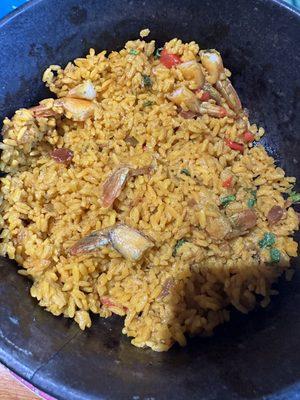 Arroz con camarones