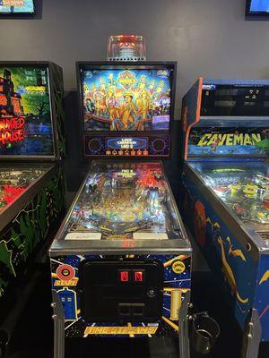 Pinball machines are now set on FreePlay. However, they are not necessarily in the best condition.