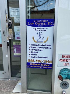 K L Sanchez Law Office P.C. - car accident lawyer, construction accident attorney, Queens, New York immigration lawyer - here to help.