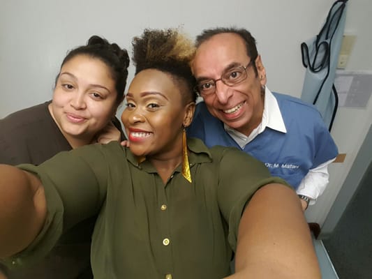 Check Out my Million Dollar Smile with my favorite Dentist Matani and his wonderful assistant Adreanna!  14 years and counting