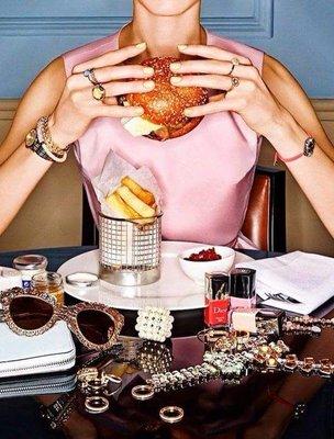 Eat the burger - wear your sunnies!