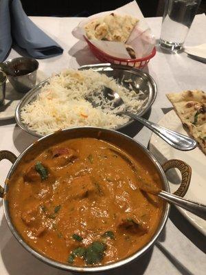 122. Butter Chicken  44. Garlic Naan