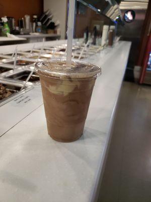 Chocolate peanut butter shake