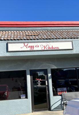 Outside view of Maggie's kitchen.