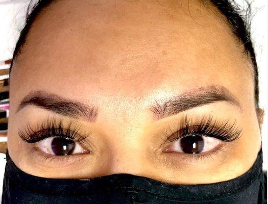 A beautiful eyelash extension performed on our amazing client!