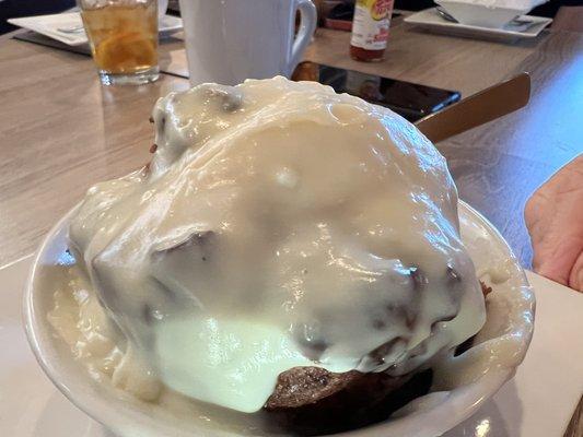 Up close Bread Pudding