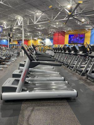 Spotless clean gym workout room!