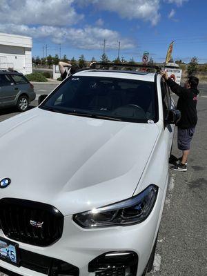 My Thule Wingbar Edge Roof Rack.