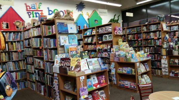 The kids books area