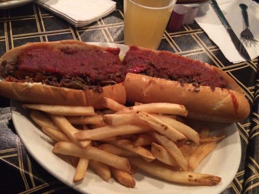 Cheesesteak!! This baby is huge!!