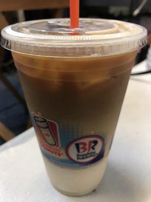 Watered down iced caramel macchiato with no caramel flavor