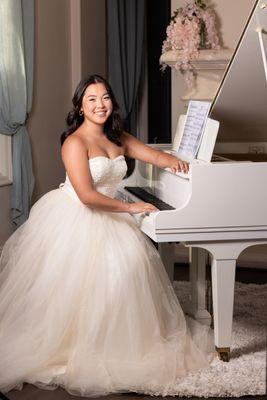 high school senior formal piano