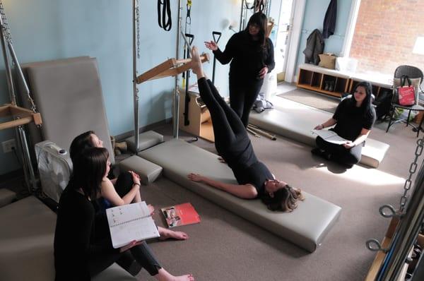 Balanced Body teacher training workshop with Rebecca