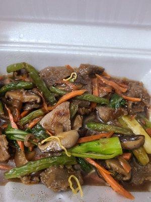 Beef to go with the twice fried noodles...now this wasn't bad.