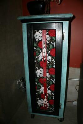 GUN.s and Roses  cabinet. sold 350-