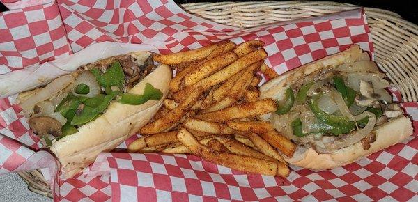 Philly Cheese Steake with Cajun Fries