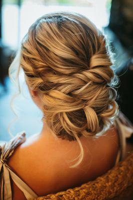 soft boho updo