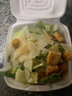 Side Caesar Salad, came with pasta