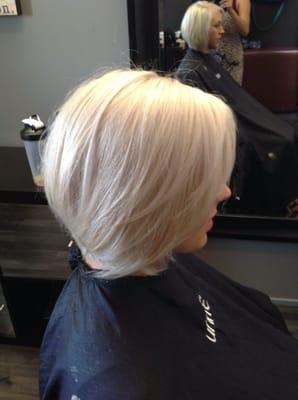 Ice blonde color