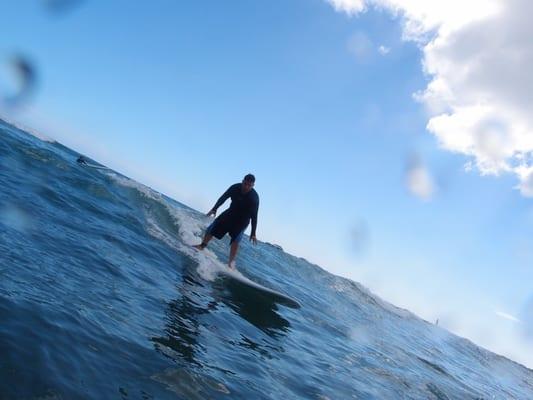 Me surfing