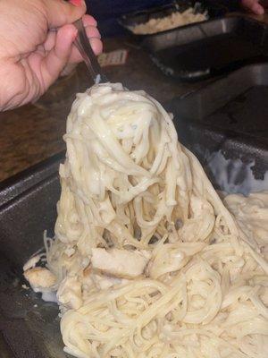 Clumped spaghetti