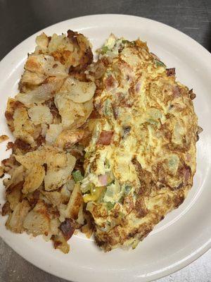 Denver omelette home fries!!! Delicious!!