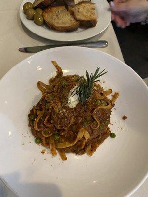 Short rib tagliatelle