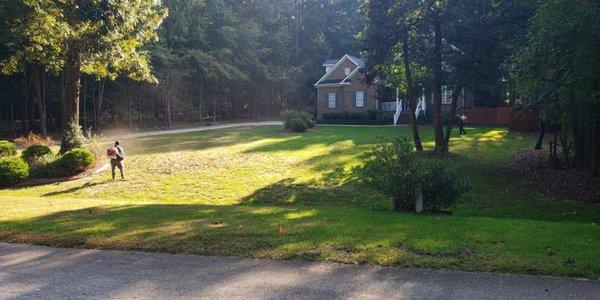 Clean up before installation of Zenith Zoysia Sod