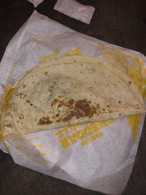 Uncut Cheddar Quesadilla