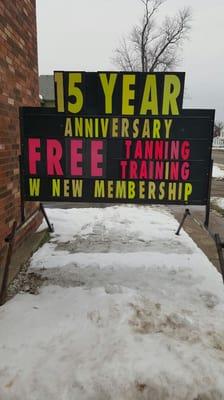 15 years in Paw Paw! We have personal training and tanning that we add on every new membership! Start your fitness adventure off right!