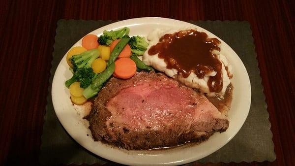 Our Saturday night Prime Rib dinner special.