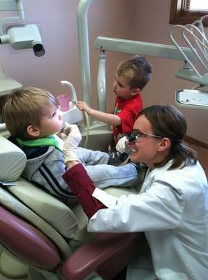 Devin gets his first Dental Checkup from Dr. Kumar