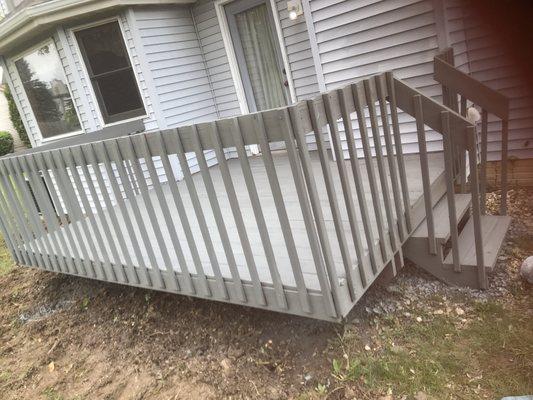 Deck refurbished and stain