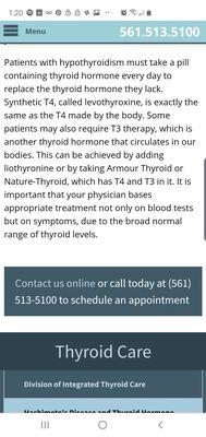 "Should be based not only on blood tests but on symptoms" - oops, from their own website. THAT PART.