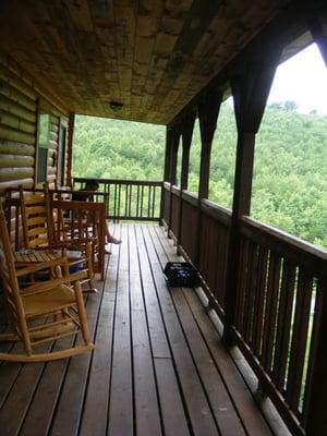 The awesome deck outside our room.