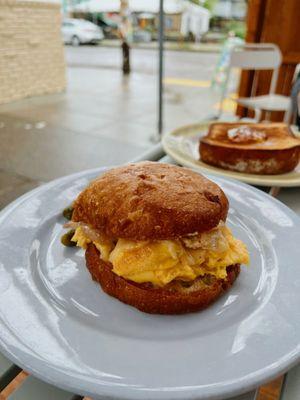 Wonderful flavors in this scrumptious breakfast sandwich